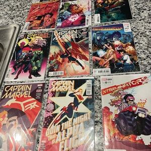 Marvel Comic Book Set with Red and Yellow Covers
